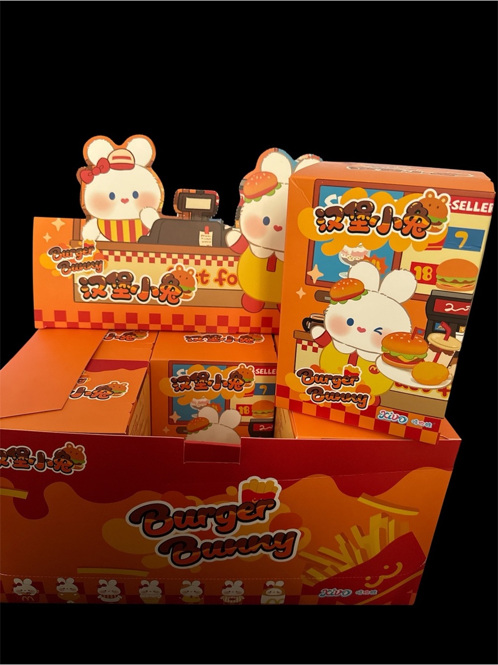 Burger Bunny Orange Toy Playset with Collectible Characters